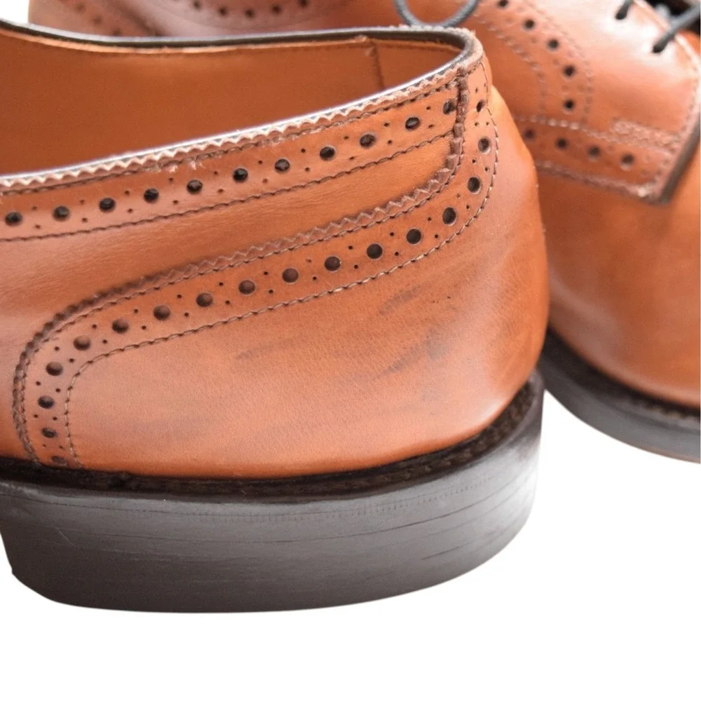 Allen Edmonds Men's Sanford Bourbon Cap Toe Derby Dress Shoes 12 C 5347 Brogue